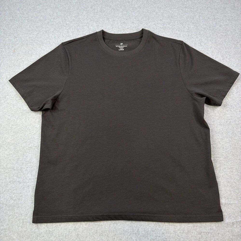 Under 510 Mens T-Shirt Large Black Stretch Performance Dad Tee Preppy